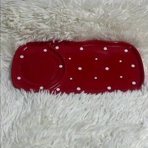 Temp-Tations Red Polka Dot Serving Tray